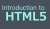 Introduction To HTML5 in 40 Minutes