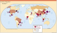 Megacities - Growth in Megacities 1950-2015