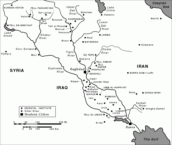 
	Iraq Archaeological Sites Map