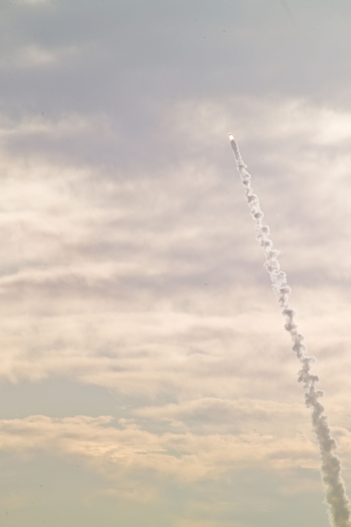 
	6 May 2010--- Pad Abort 1 (PA-1) launched May 6, 2010 at White Sands Missile Range, N.M. PA-1 is the first fully integrated flight test of the launch abort system being developed for the Orion crew exploration vehicle. Photo credit: NASA or National Aeronautics and Space Administration