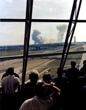 Apollo 11 launch from the window