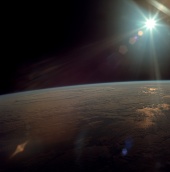 Apollo 11 view from Earth orbit