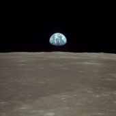 Earthrise sequence over lunar horizon - 3