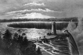 Tesla Files: Niagara Falls, from Goat Island, circa 1867
