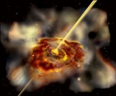 Black Holes Belch Universe's Most Energetic Particles