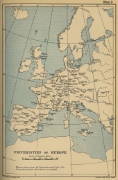 European Universities, founded before 1300 to 1618