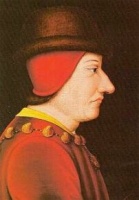 Louis XI wearing his Order of Saint Michael