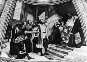 Galileo's Life, 1609: demonstrating his compass to the Venetian senate