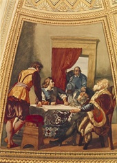 Old Galileo with disciples