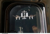 ISS at Endeavour's window