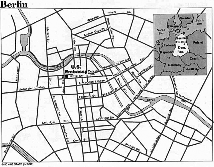 
	East Berlin map, by U.S. Department of State
	

	Source: University of Texas at Austin, Perry-Castaneda Library, Map Collection
	http://www.lib.utexas.edu/maps/
