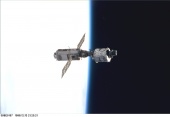 1. Mated Russian-built Zarya and U.S.-built Unity