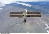 23. ISS backdropped against the Rio Negro, Argentina, following undocking
