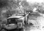 Six Day War: Destroyed jeeps in Jerusalem