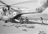 Six Day War:  Wounded soldiers are evecuated in Sinai