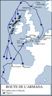 1588: Route of the Spanish Armada