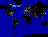 Position of the northern lights (2001)