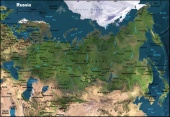 Russia: satellite map