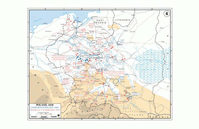 
	Campaign In Poland, 1 - 14 September 1939
	

	Source: U.S. Military Academy