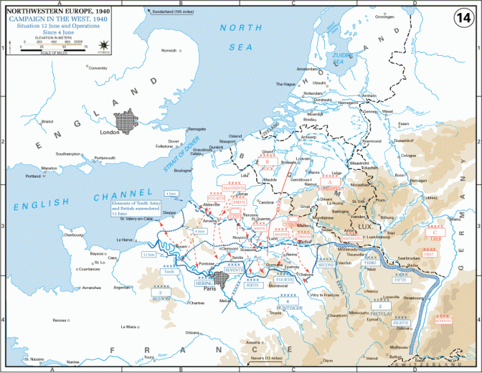 
	Campaign In The West, Situation 12 June1940
	

	Source: U.S. Military Academy
