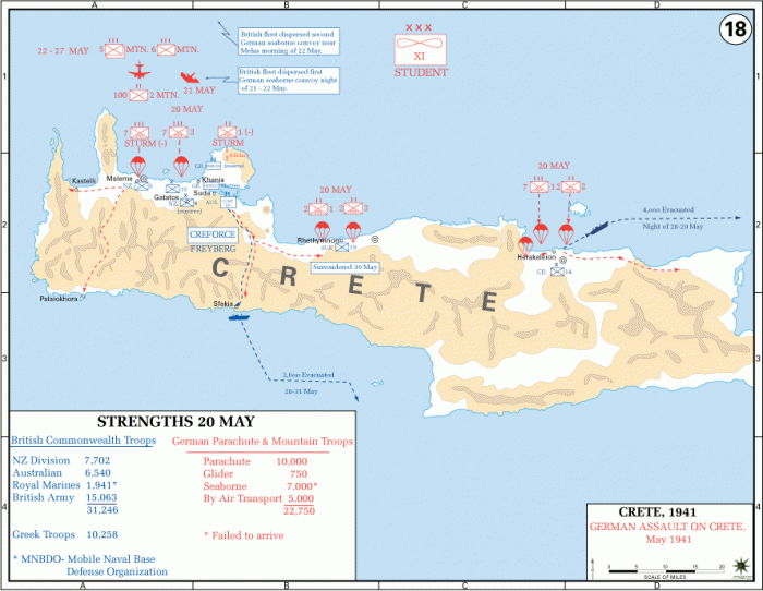
	Campaign In The Balkans, German Assault On Crete, May 1941
	

	Source: U.S. Military Academy