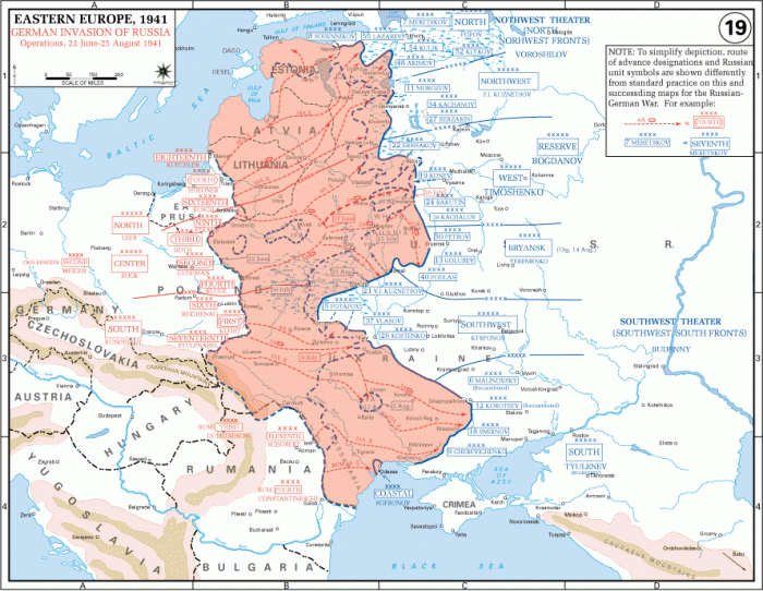 
	German Invasion Of Russia, 22 June-25 August 1941
	

	Source: U.S. Military Academy