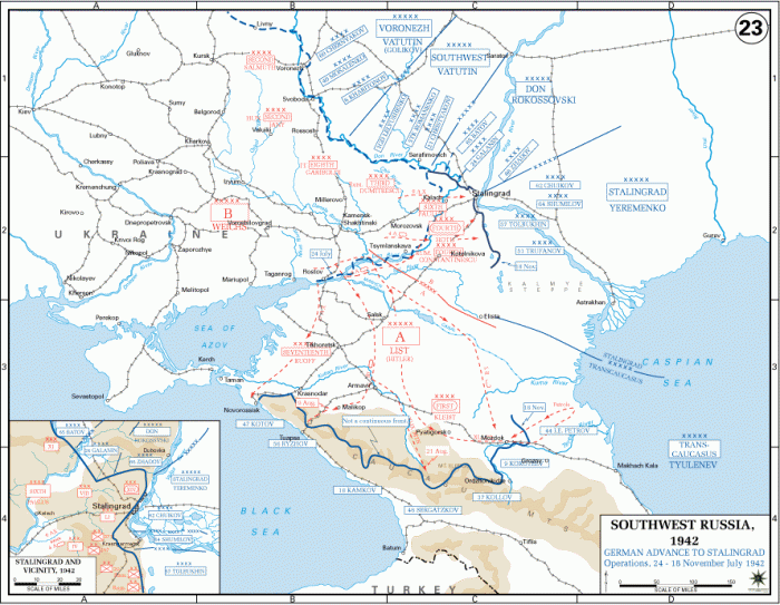 
	German Advance To Stalingrad, 24 July-18 November 1942
	

	Source: U.S. Military Academy