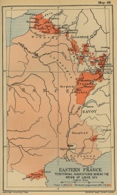 Eastern France Conquers Under Louis XIV, 1643-1715