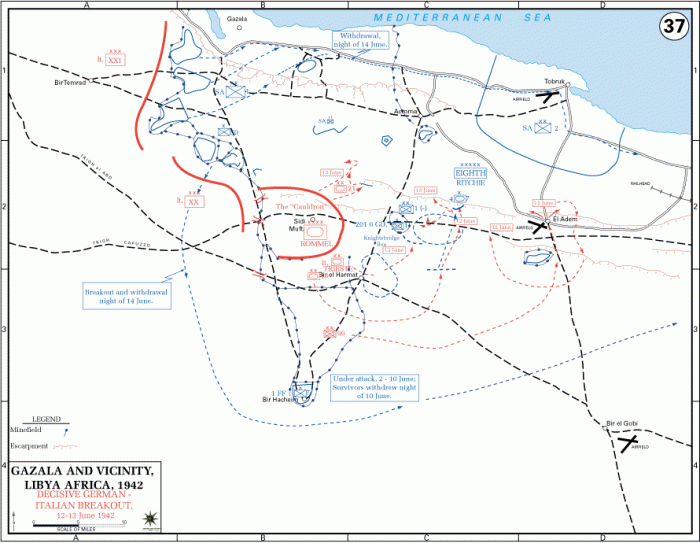 
	Libya, Decisive German-Italian Breakout, 12-13 June 1942
	

	Source: U.S. Military Academy