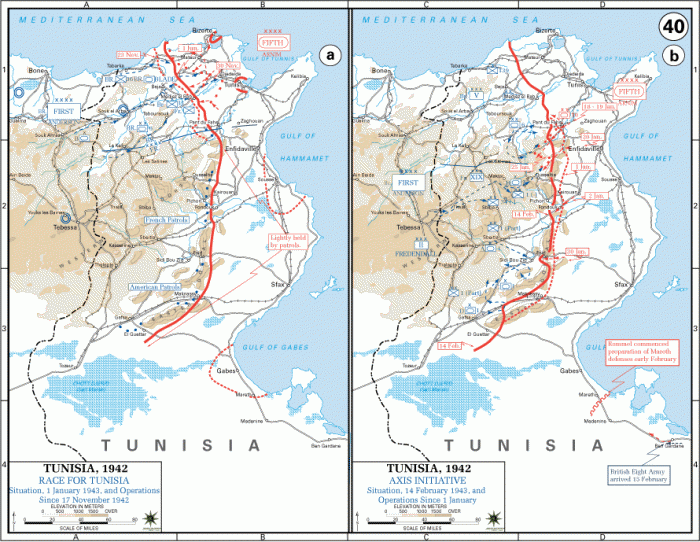 
	The Race For Tunis, Situation 1 January 1943

	Source: U.S. Military Academy