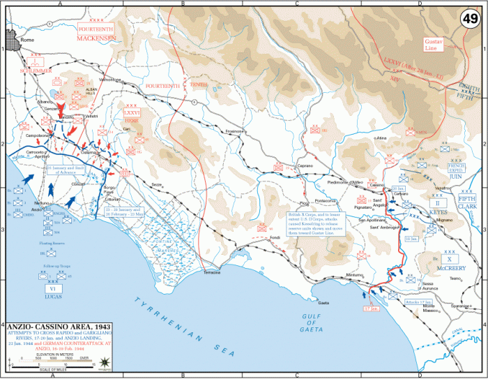 
	Attempts To Cross Rapido And Garigliano Rivers And German Counterattack, 17-19 February 1944
	

	Source: U.S. Military Academy