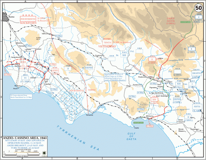 
	Operations At Anzio And Cassino, 11-30 May 1944
	

	Source: U.S. Military Academy