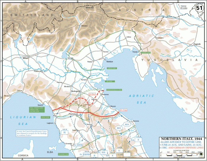 
	Allied Offensives In Italy, 5 June- 31December 1944
	

	Source: U.S. Military Academy