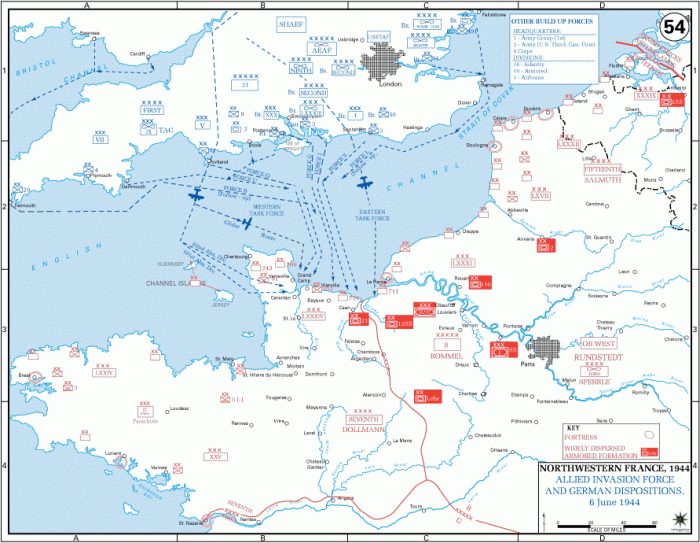 
	Allied Invasion Force And German Dispositions, 6 June 1944
	

	Source: U.S. Military Academy