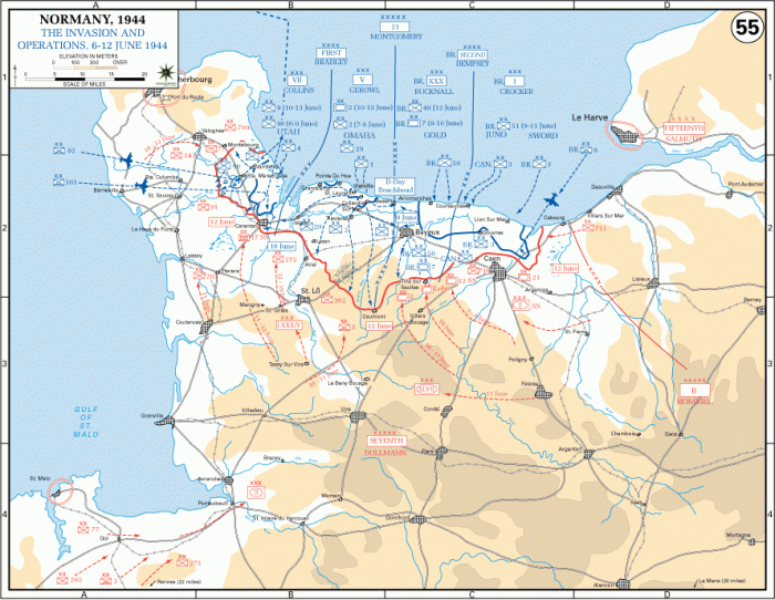 
	The Invasion Of Normandy And Operations, 6-12 June 1944
	

	Source: U.S. Military Academy