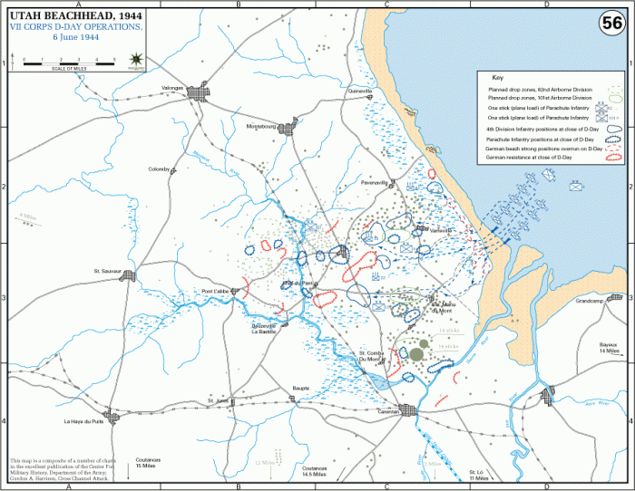 
	UTAH Beachhead-VII Corps D-Day Operations, 6 June 1944
	

	Source: U.S. Military Academy