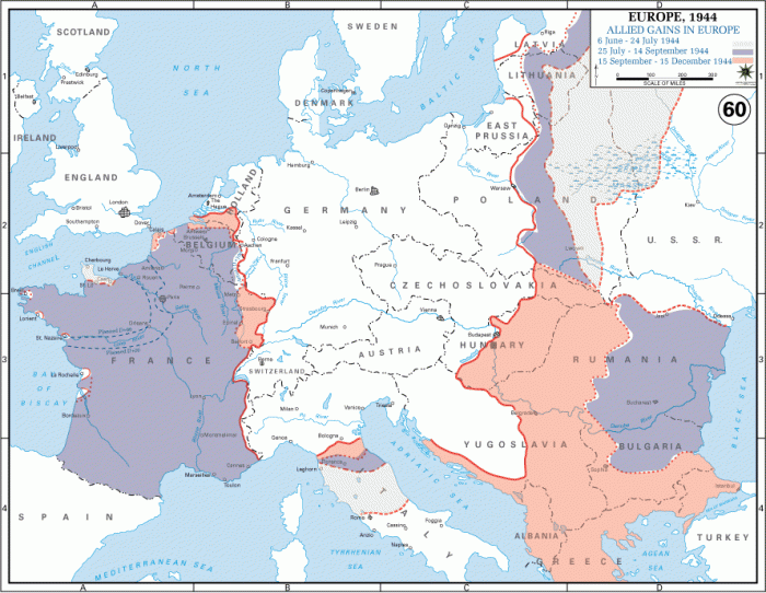 
	Allied Gains In Europe, June-July 1944
	

	Source: U.S. Military Academy