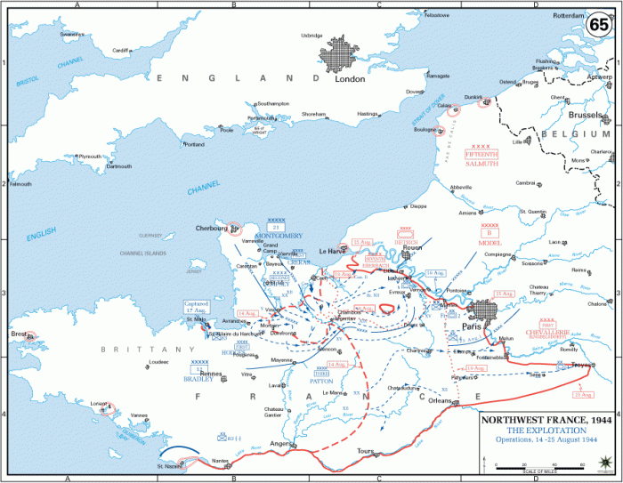
	Explotation, 14-25 1944
	

	Source: U.S. Military Academy