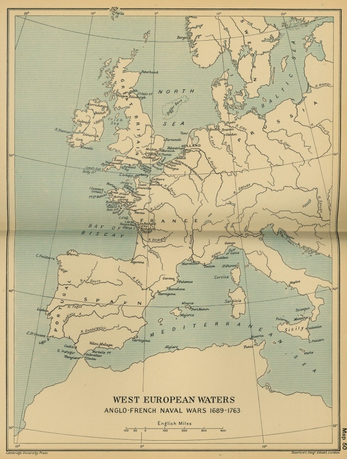 West European Waters: Anglo-French Naval Wars 1689-1763 