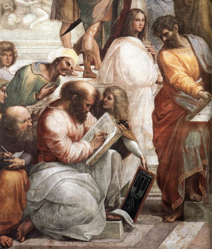 
	Pythagoras in detail: Raffaello's The School of Athens