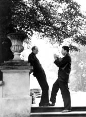 Feynman with Paul A. M. Dirac, at the Relativity Conference in Warsaw (1962)