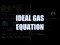 Ideal Gas Equation
