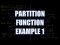 Partition Function Example 1