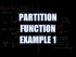 Partition Function Example 1