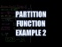Partition Function Example 2