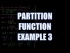 Partition Function Example 3