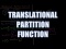 Translational Partition Function