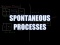 Spontaneous Processes