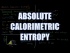 Absolute Calorimetric Entropy