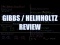 Gibbs / Helmholtz Energy Review
